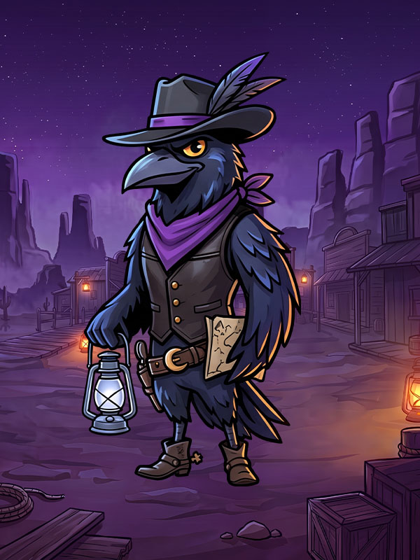 Moonlit Raven