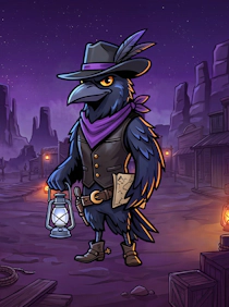 Moonlit Raven