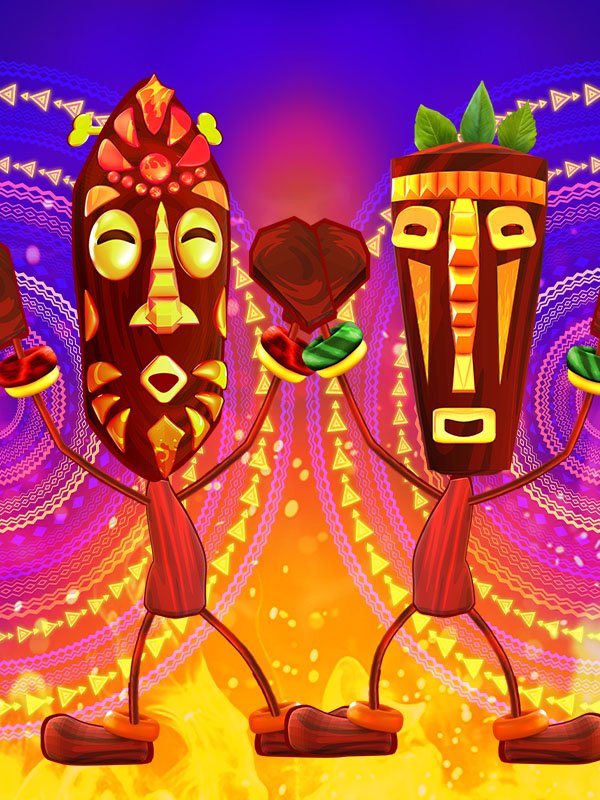  12 Masks of Fire Drum Frenzy King Millions