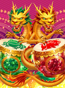 12 Fortune Dragons Drum Frenzy