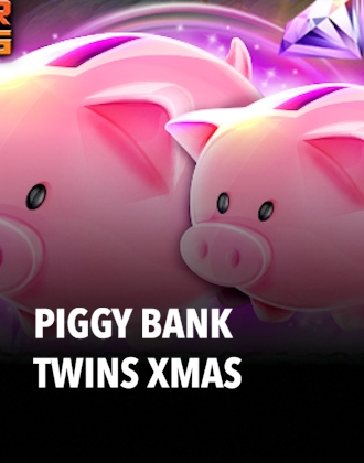 Piggy Bank Twins Xmas
