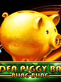 Golden Piggy Bank Bling Bling