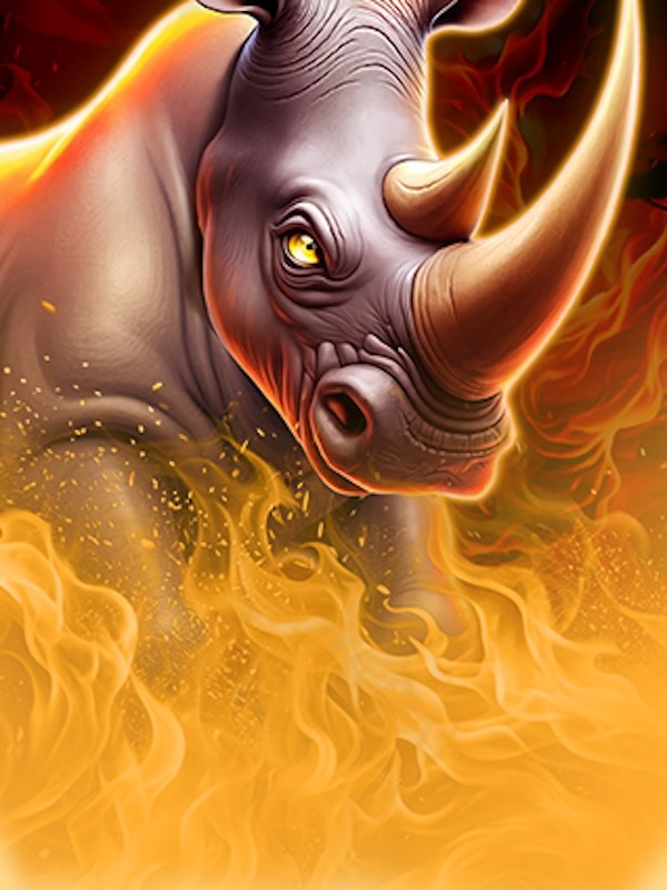 Majestic Blazing Rhino
