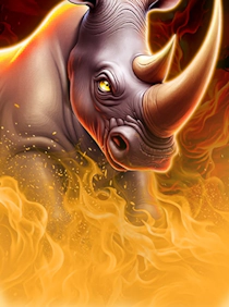 Majestic Blazing Rhino